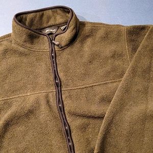 Eddie Bauer Full Zip Green Fleece